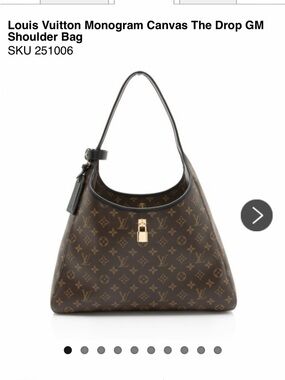 Louis Vuitton Monogram Canvas The Drop GM Shoulder Bag